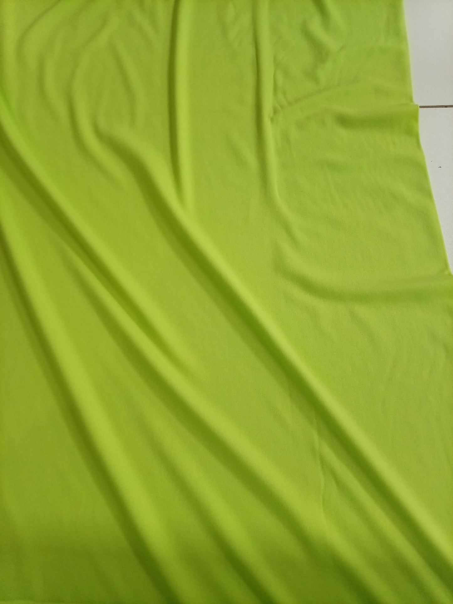 Limey green  poly jersey