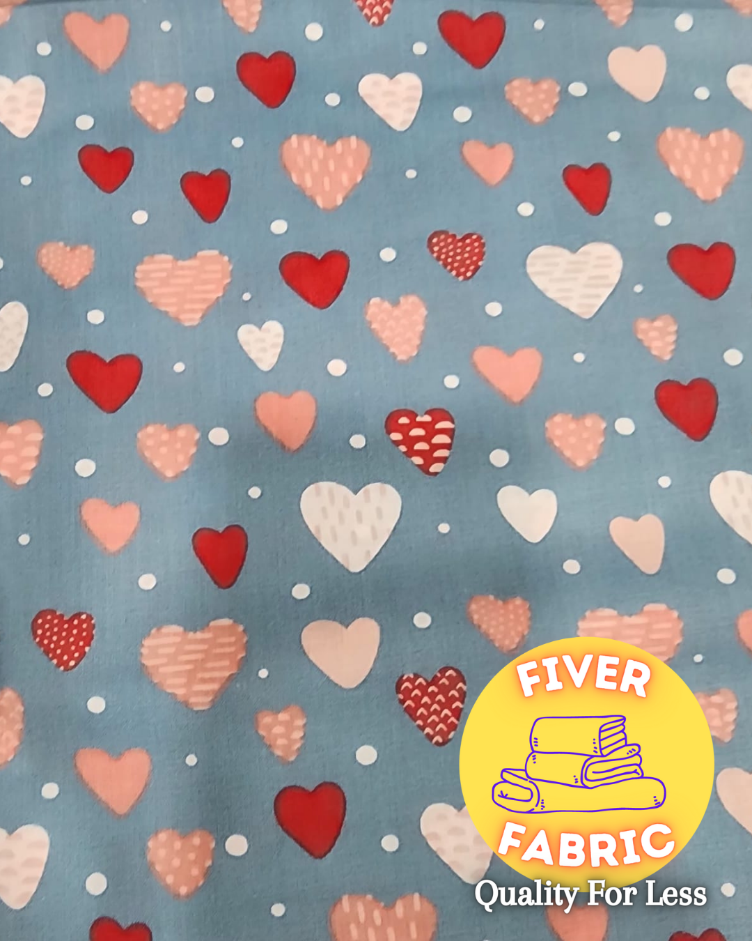 Hearts cotton