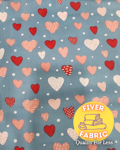 Hearts cotton