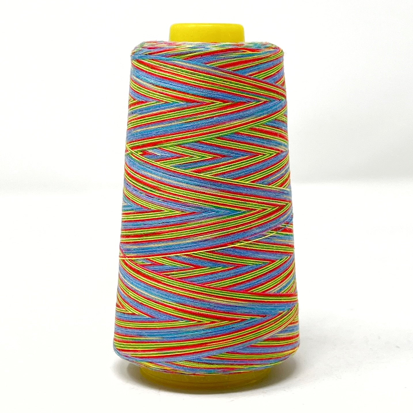 Rainbow overlocker Thread cone Blue/Gold/Green/Red