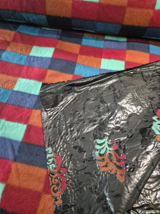 Square fleece with backing