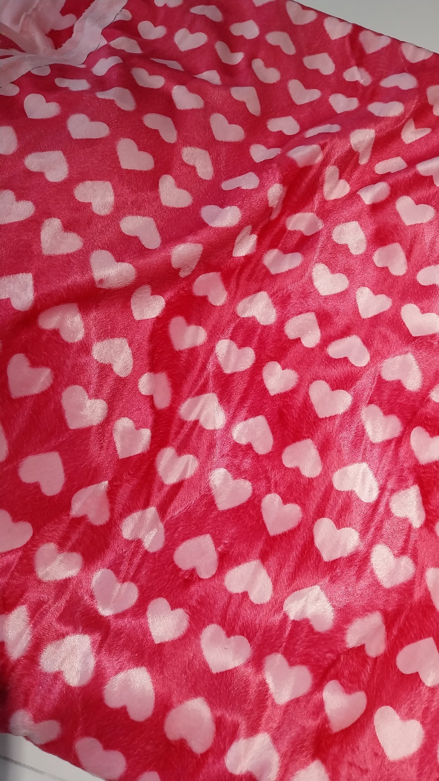Number 60 pink hearts on pink 3m