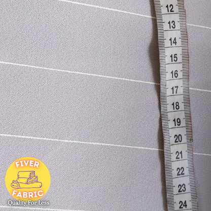 Grey stripped Scuba Crepe