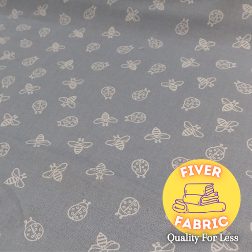 Bees and ladybug cotton