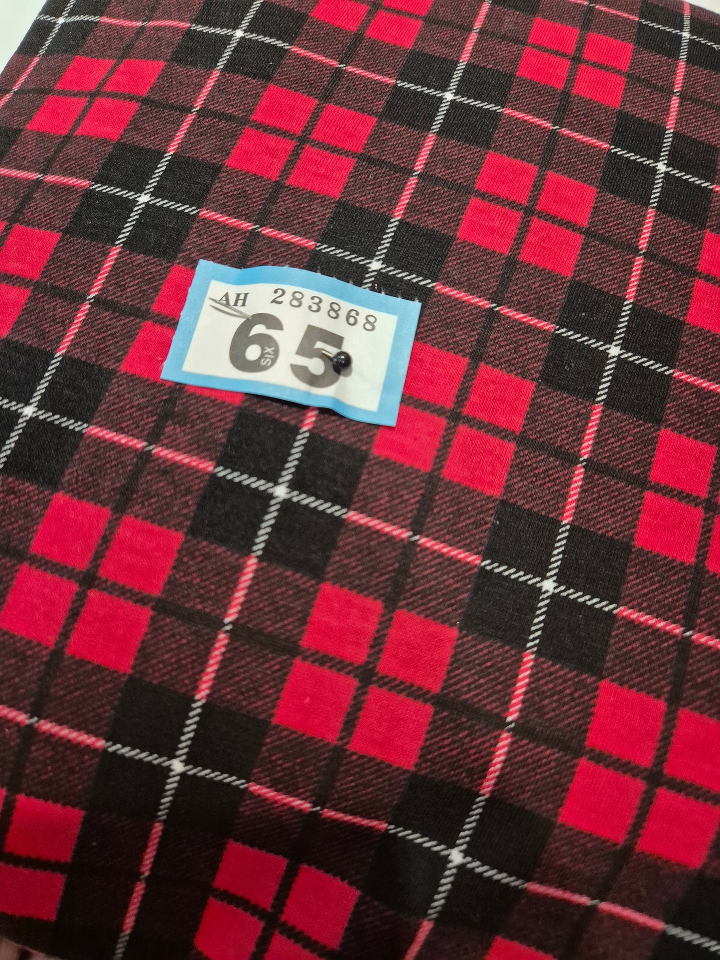 Number 65 cotton t shirt check 3m