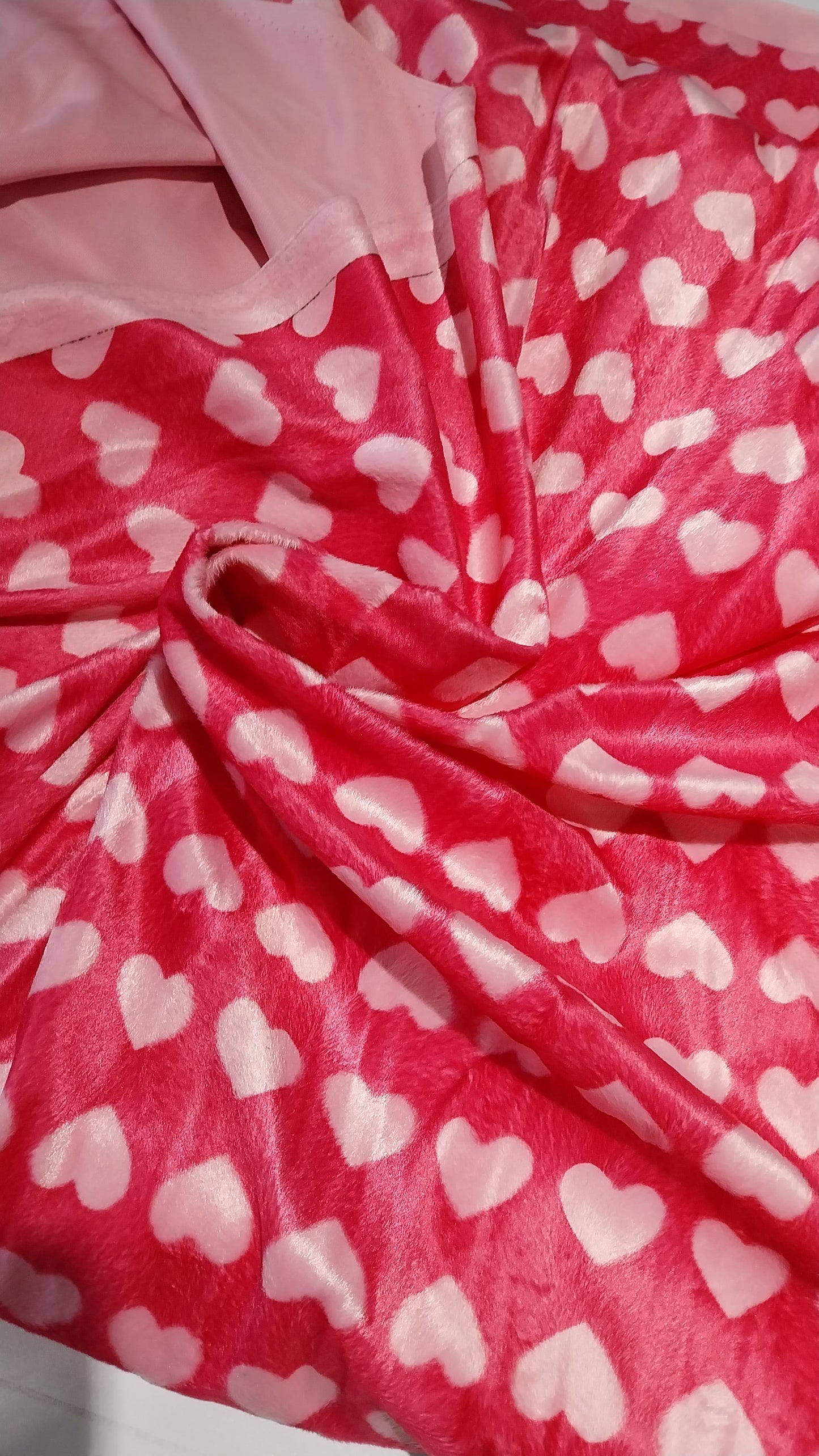 Number 60 pink hearts on pink 3m