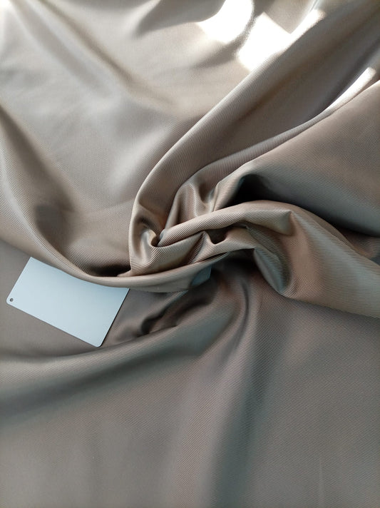Brown sateen lining