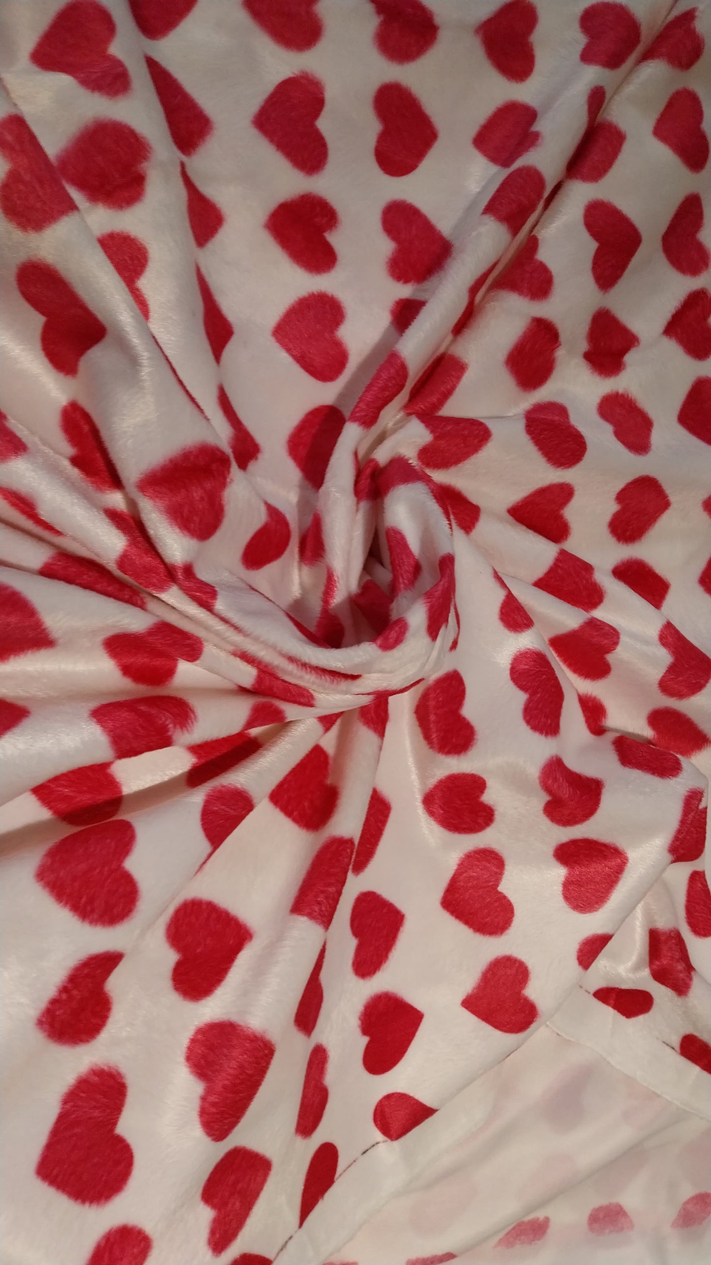 Number 61 pink hearts on white 3m