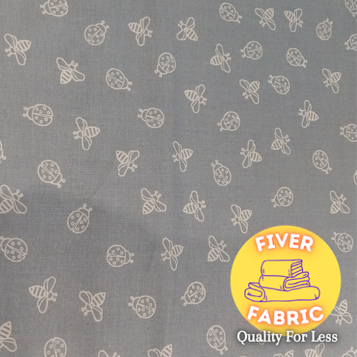 Bees and ladybug cotton