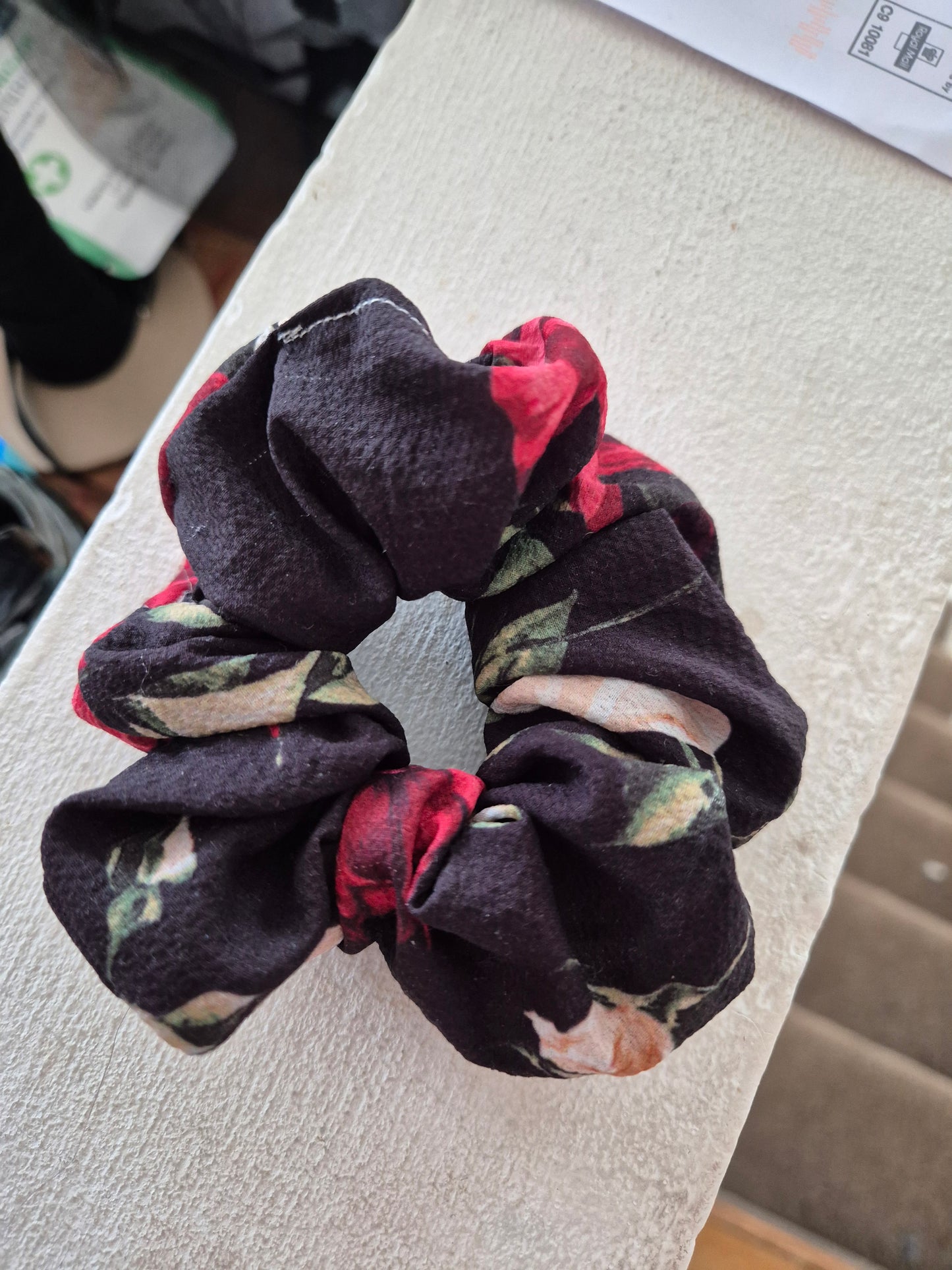 Handmade Floral Scrunchie