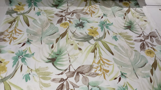 Floral spring cotton Panama