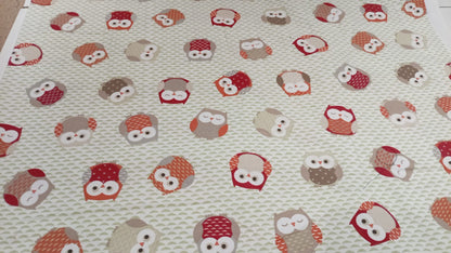 Owls cotton panama