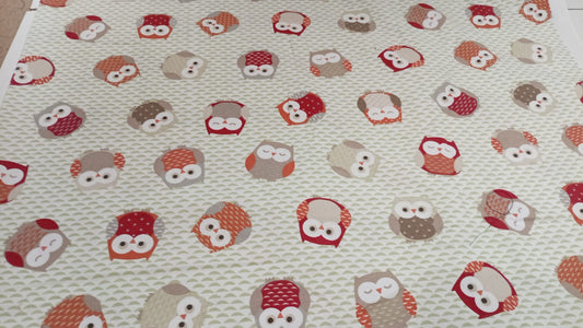 Owls cotton panama