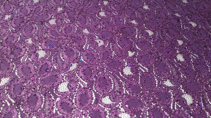 Purple sparkle lace