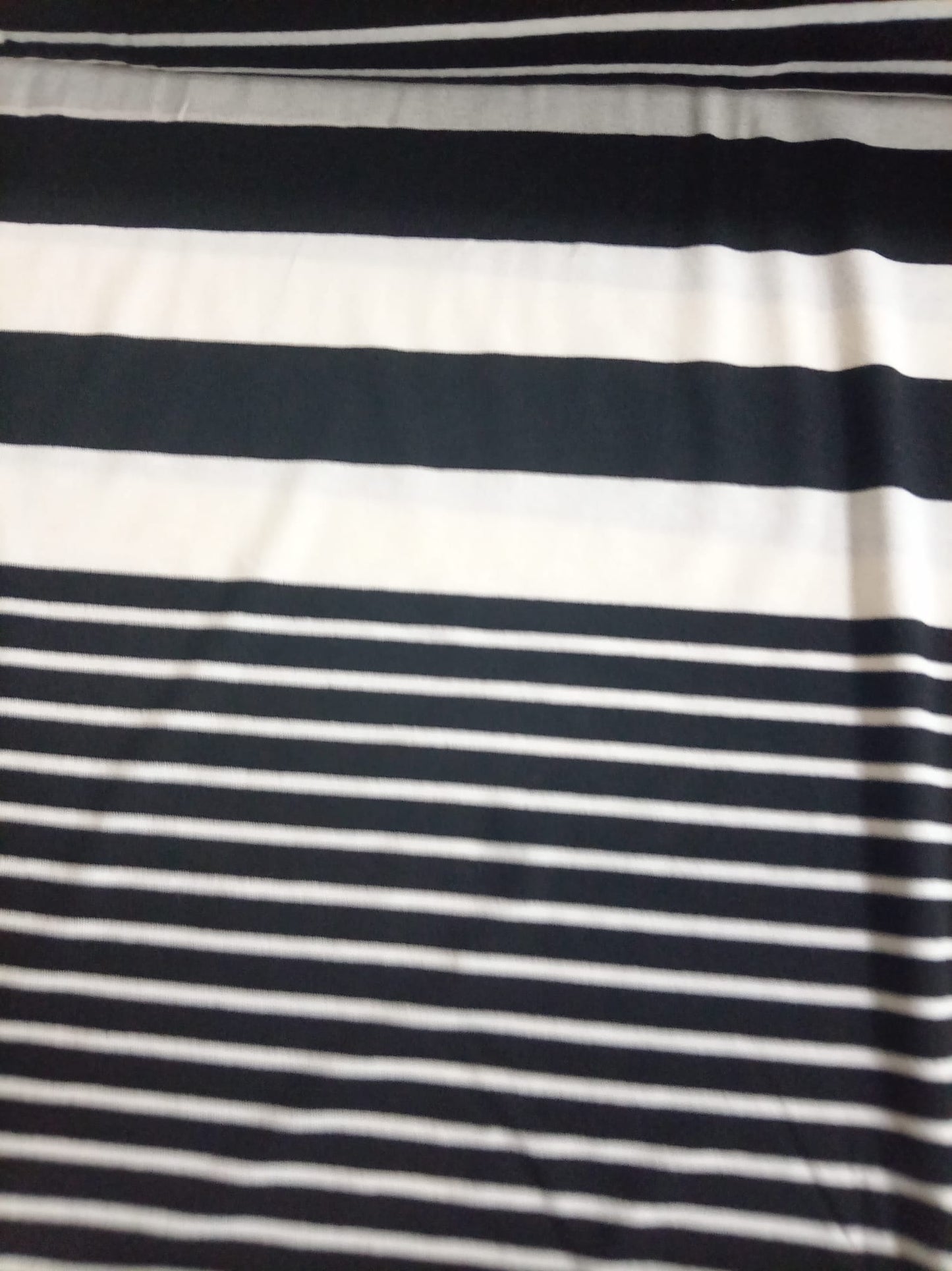 Black and white cotton jersey