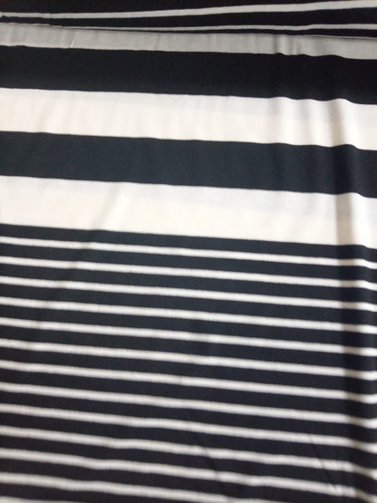Black and white cotton jersey