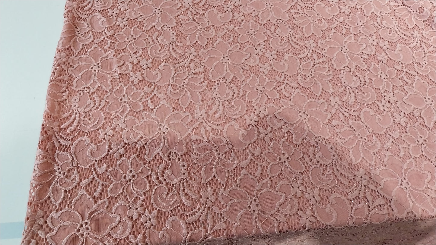 Dusky pink lace