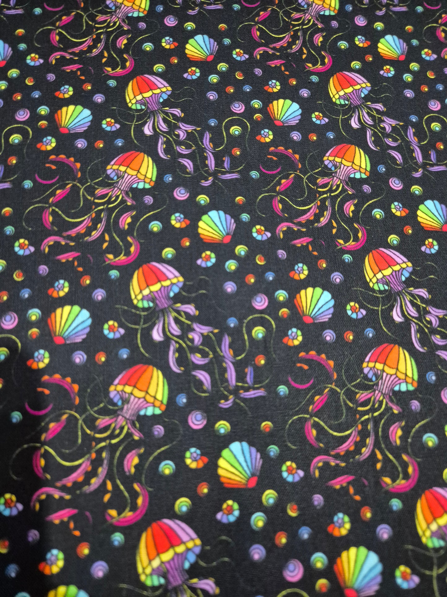 100% cotton rainbow jellyfish