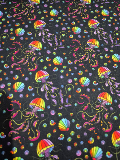 100% cotton rainbow jellyfish