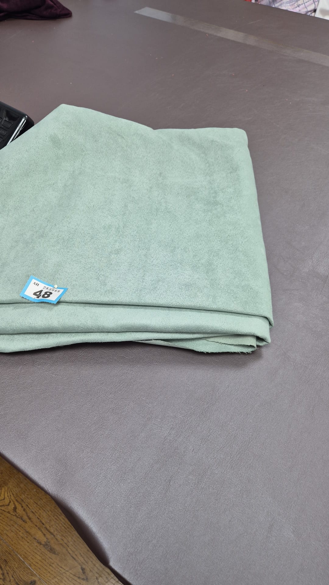 Number 48 brushed duck egg blue upholstery 3m