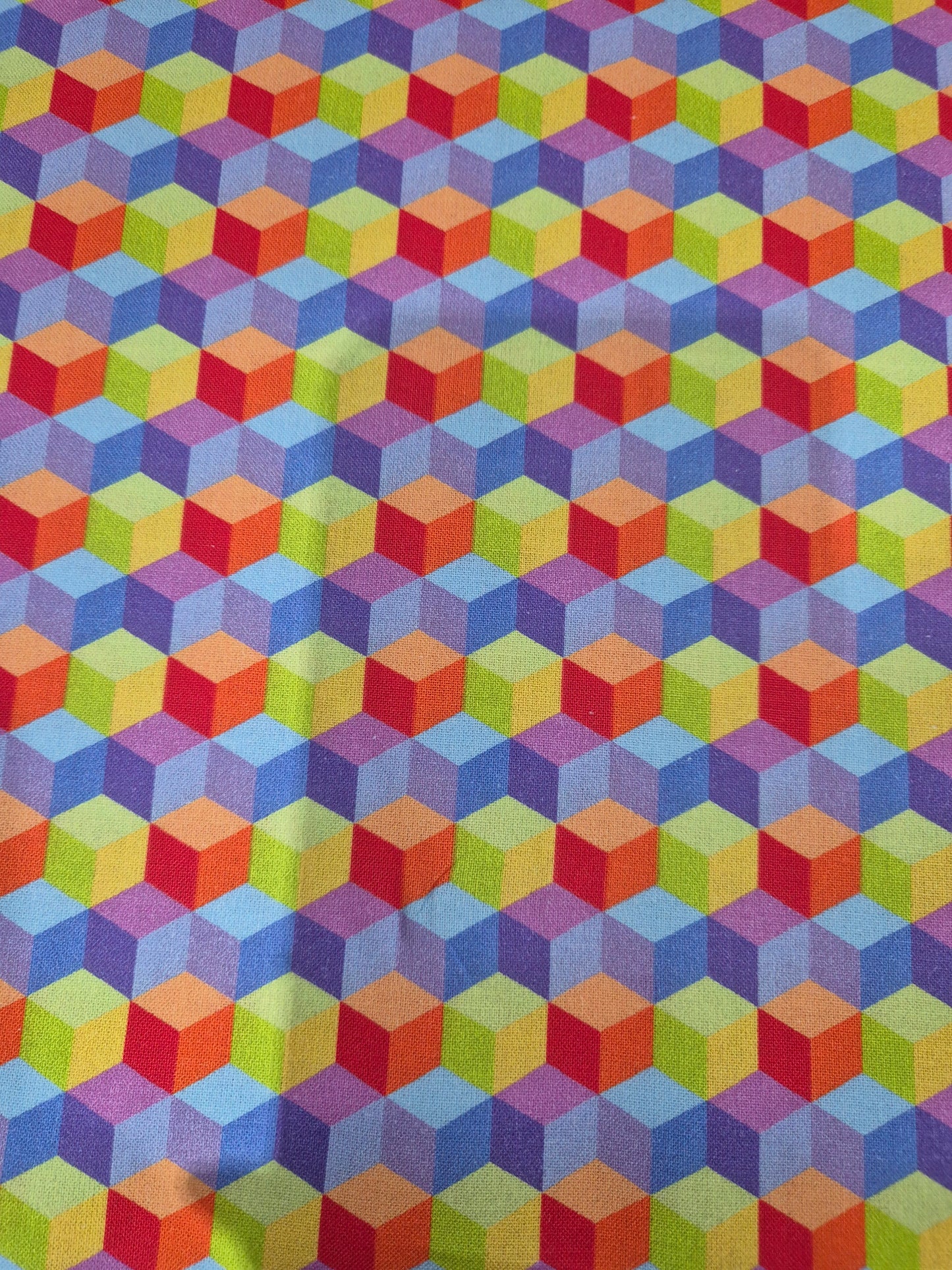 100% cotton 3D cubes