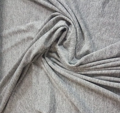 Light grey marl knit jersey