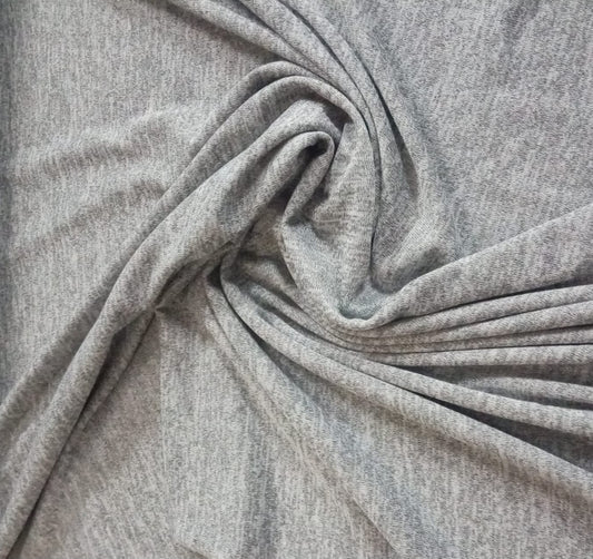Light grey marl knit jersey