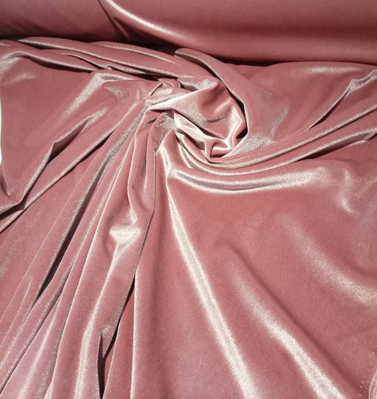 Dusky pink velour