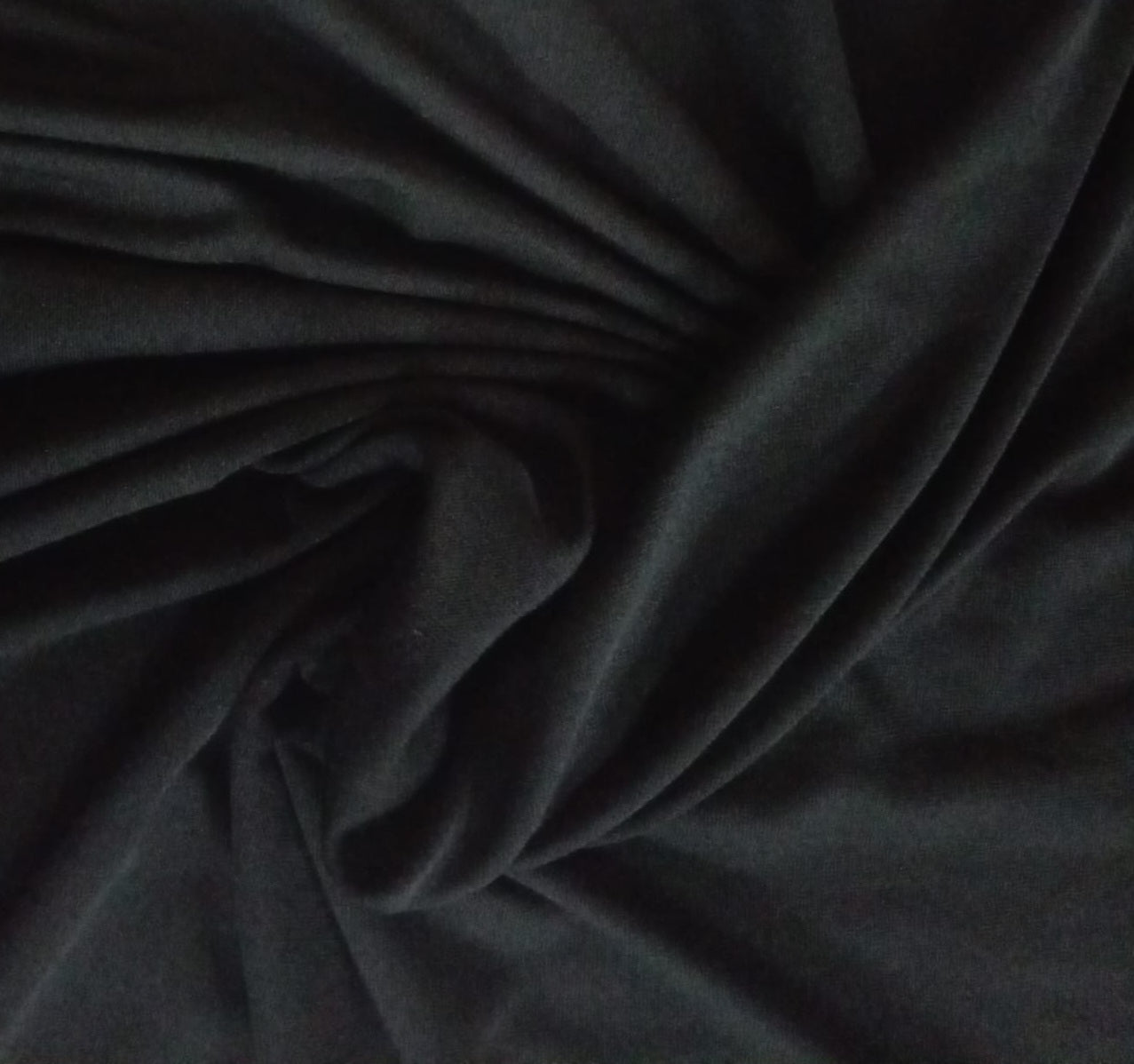 Black knit jersey