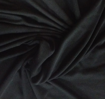 Black knit jersey