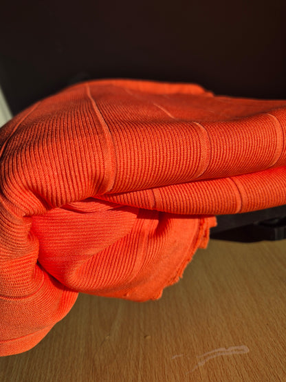 3m coral ribbed jersey