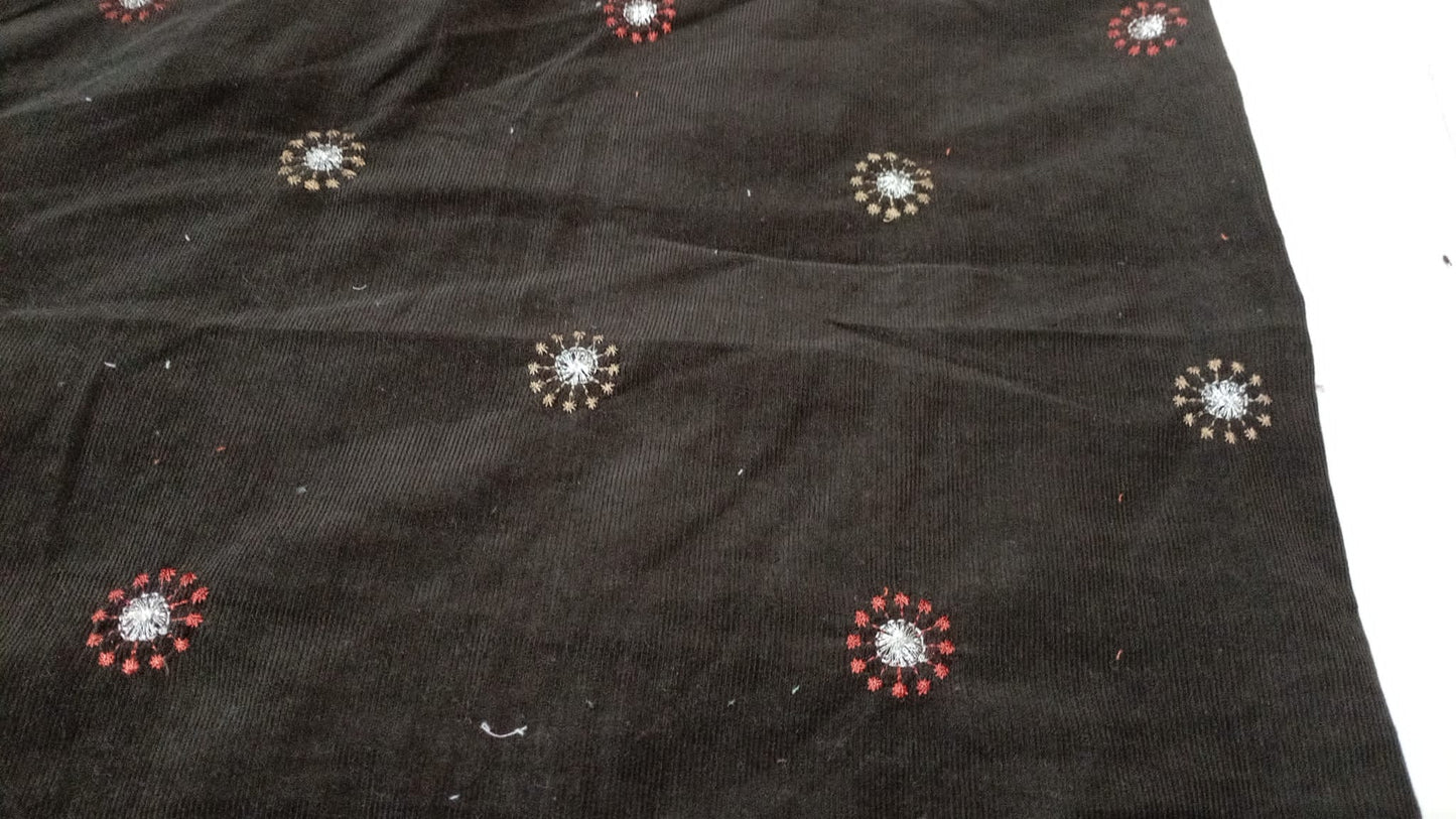 Embroidered corduroy (babycord)