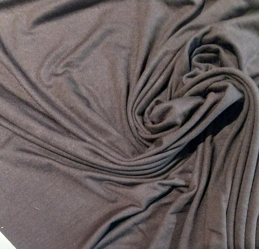 Brown cotton mix jersey