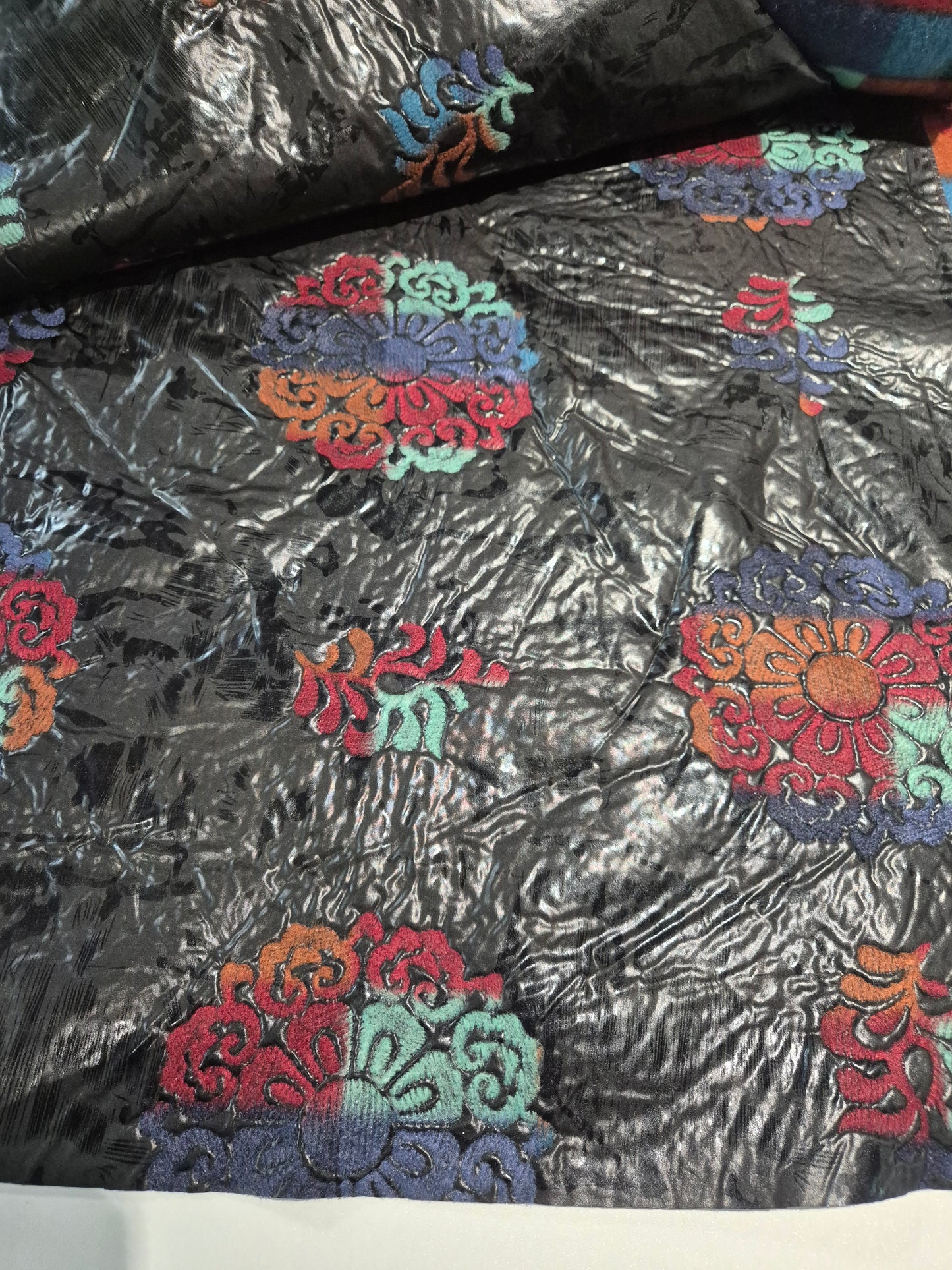 Square fleece with backing