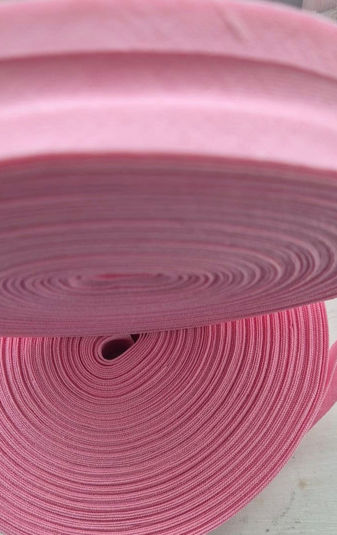 100% cotton bias binding light pink