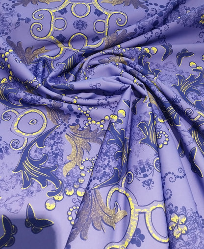 Butterflies light purple lycra