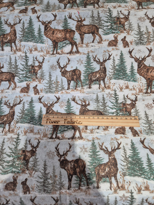 100% brushed cotton stags