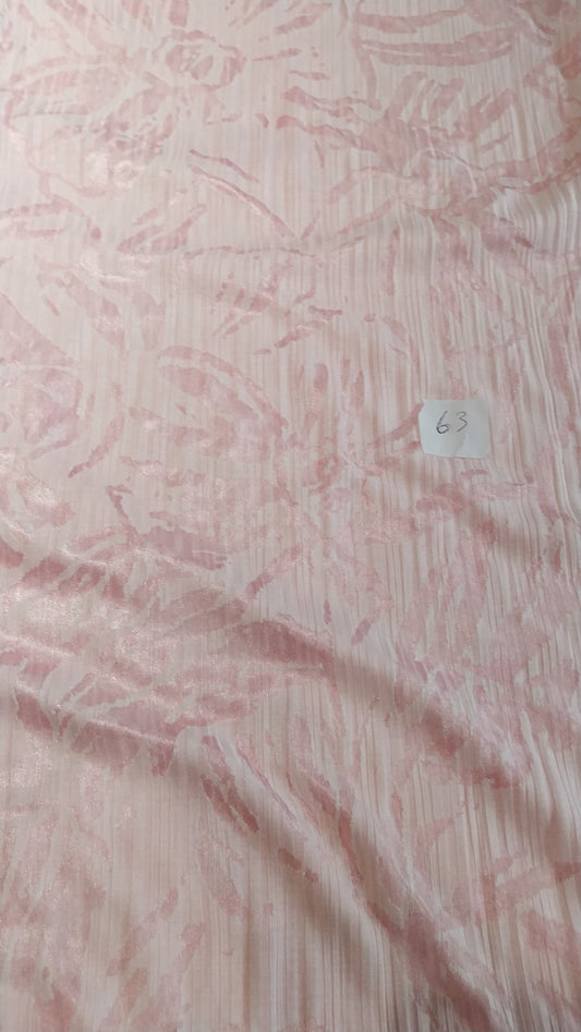 Number 63 pink semi see through 3m
