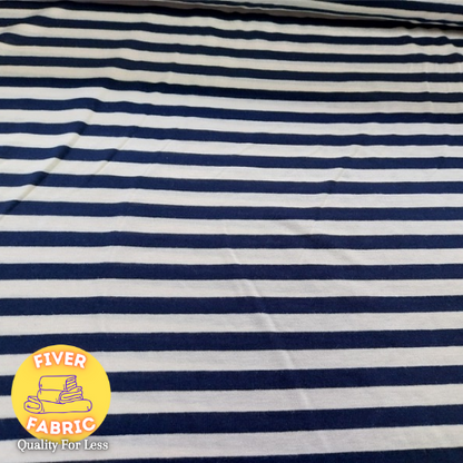 Navy and white stripe jersey