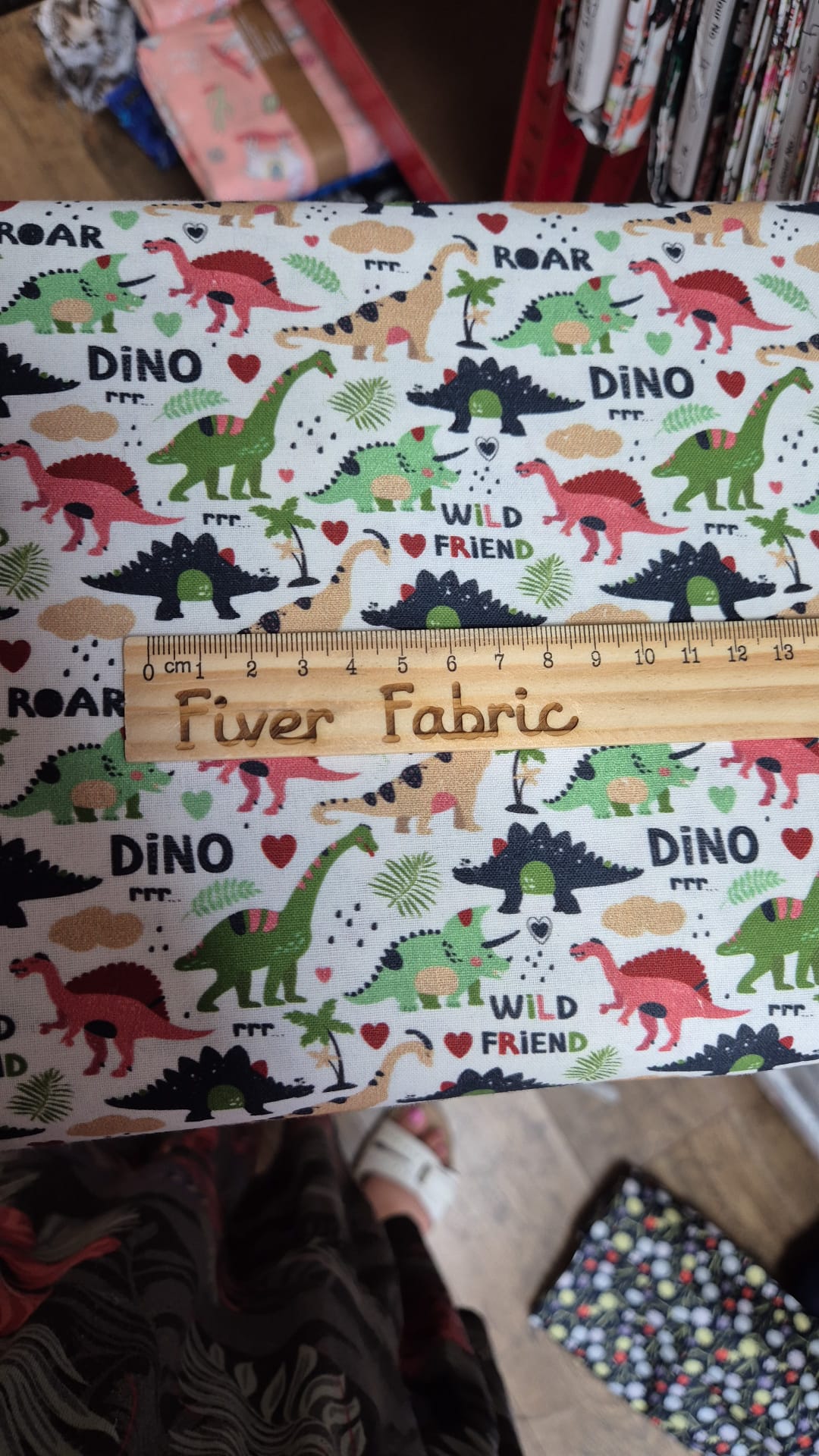 100% cotton dinos