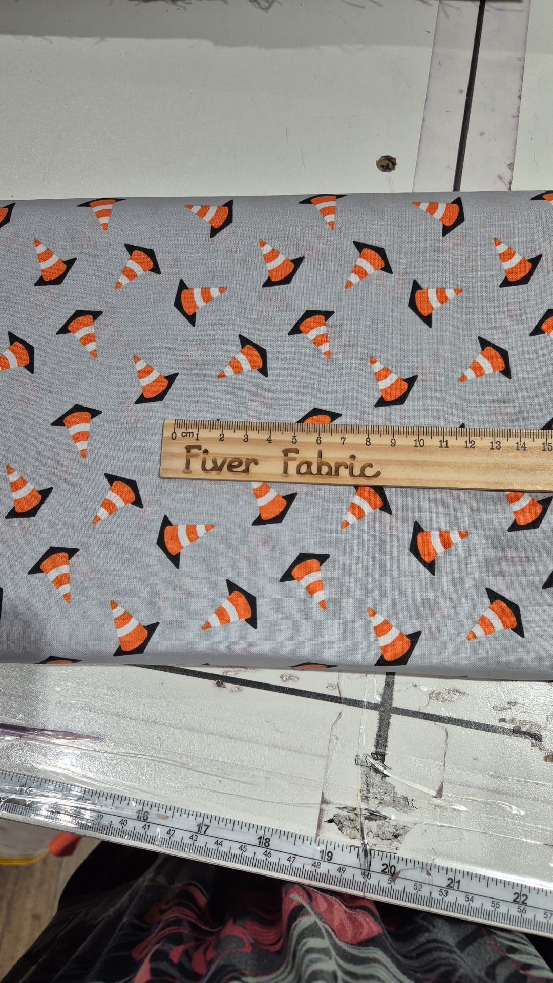 100% cotton cones on grey