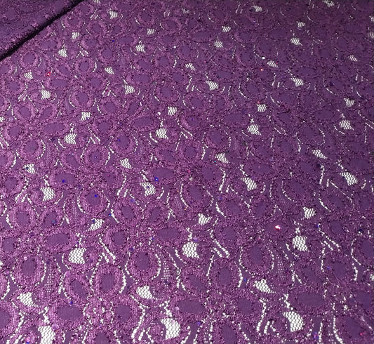 Purple sparkle lace