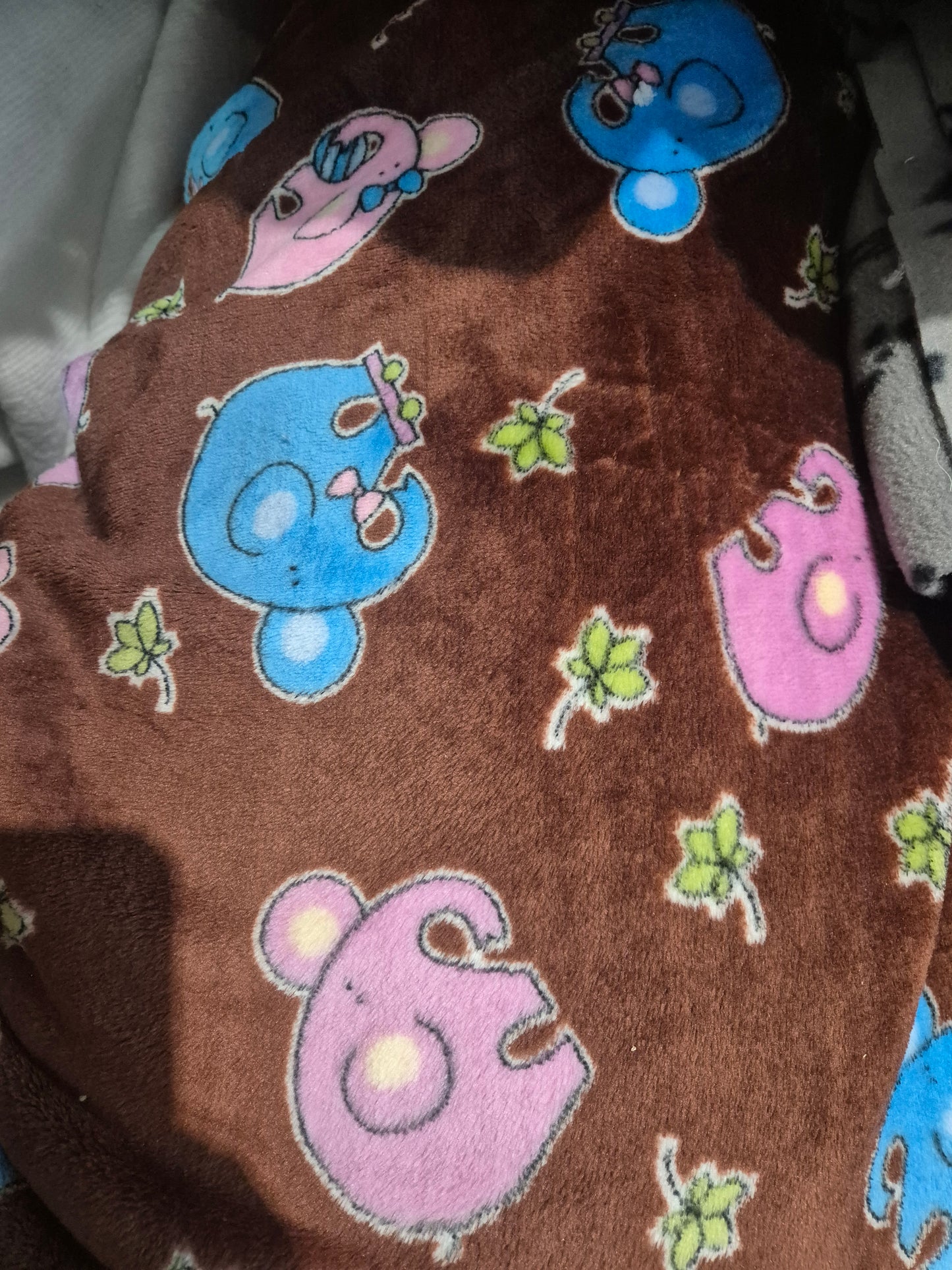 Elephant cuddle fleece