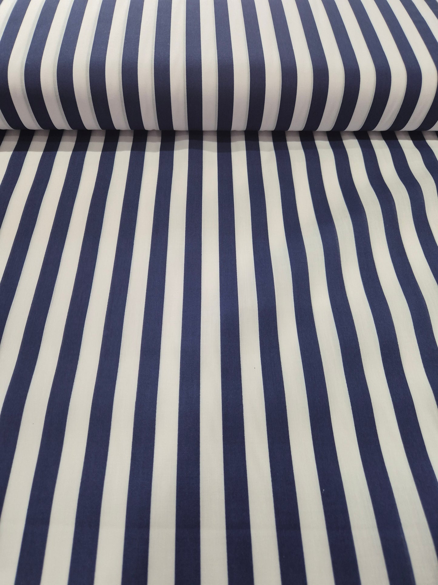 Navy and white stripe