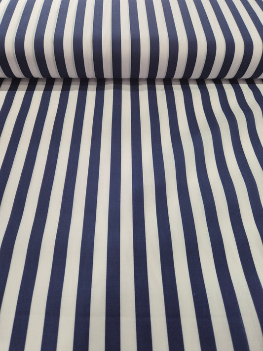 Navy and white stripe