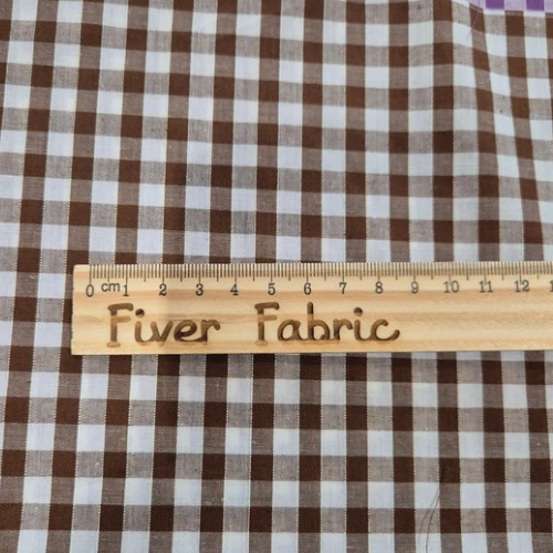 Gingham Brown