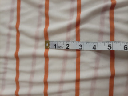 Orange and white striped jersey