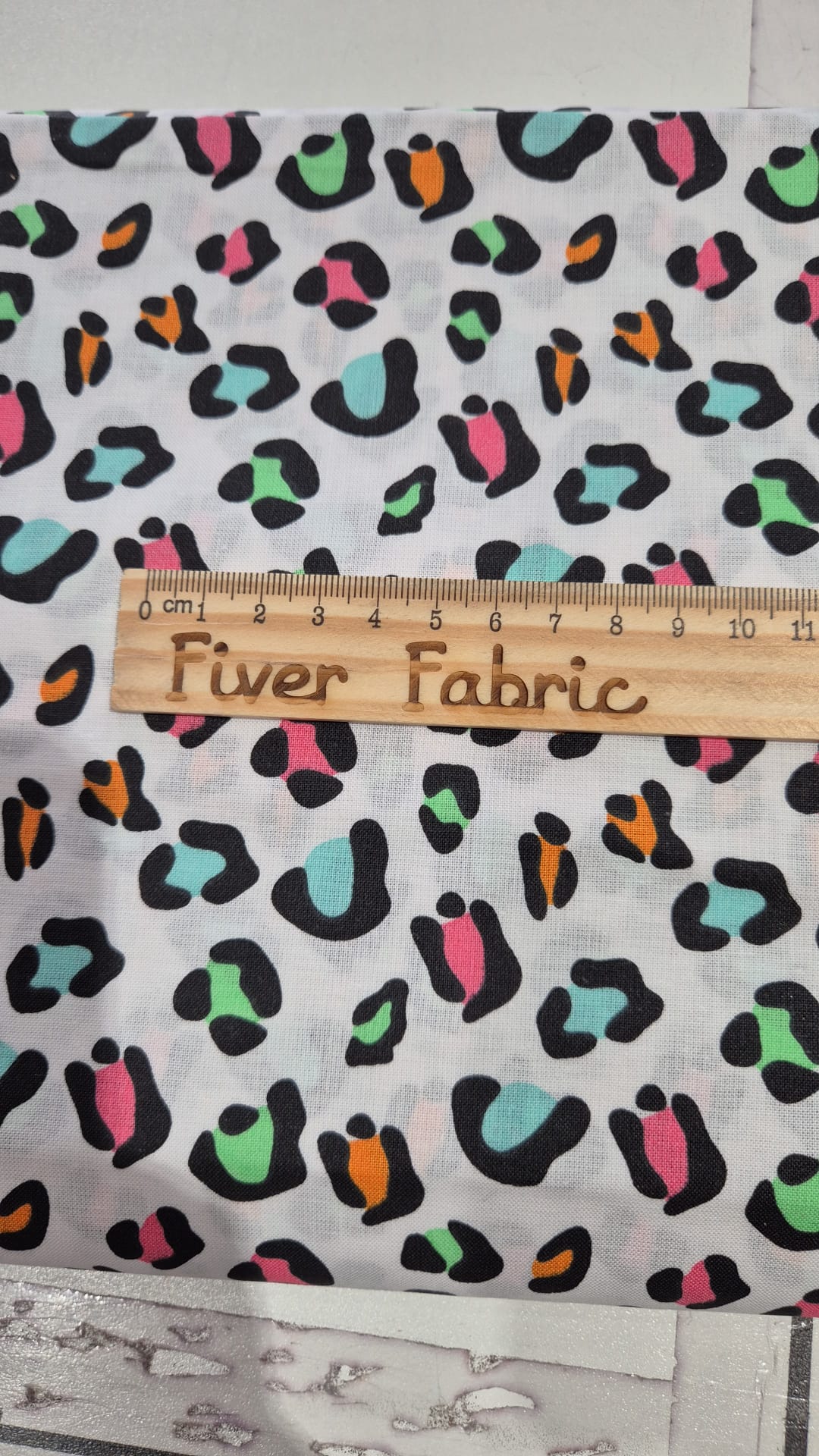 100% cotton rainbow leopard
