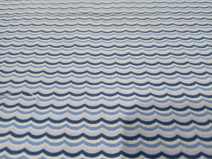 Blue waves 100% cotton