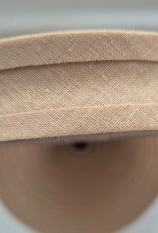 100% cotton bias binding Oatmeal